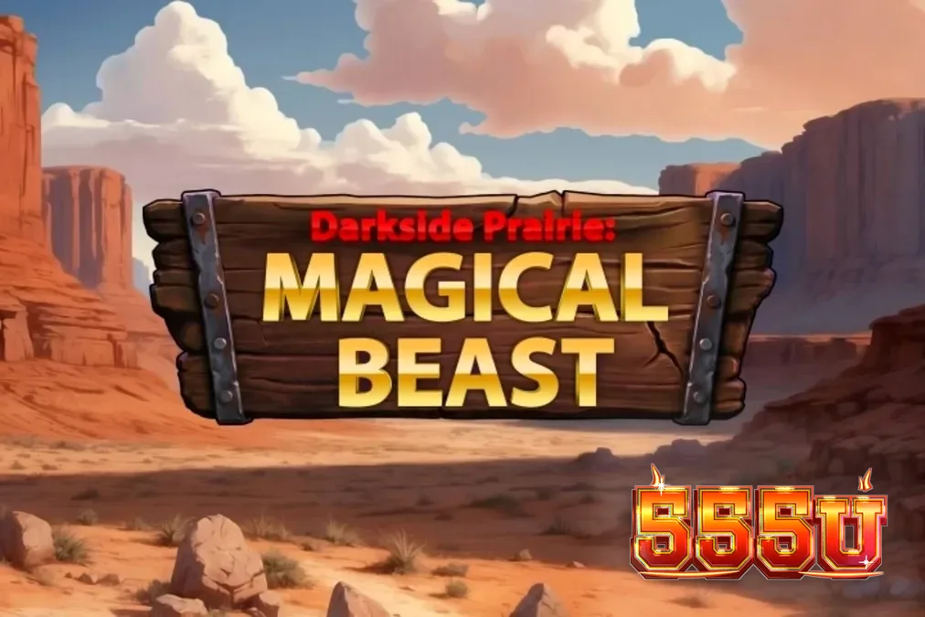 Cenário dramático e sombrio de pradarias com bisões em Darkside Prairie: Magical Beasts